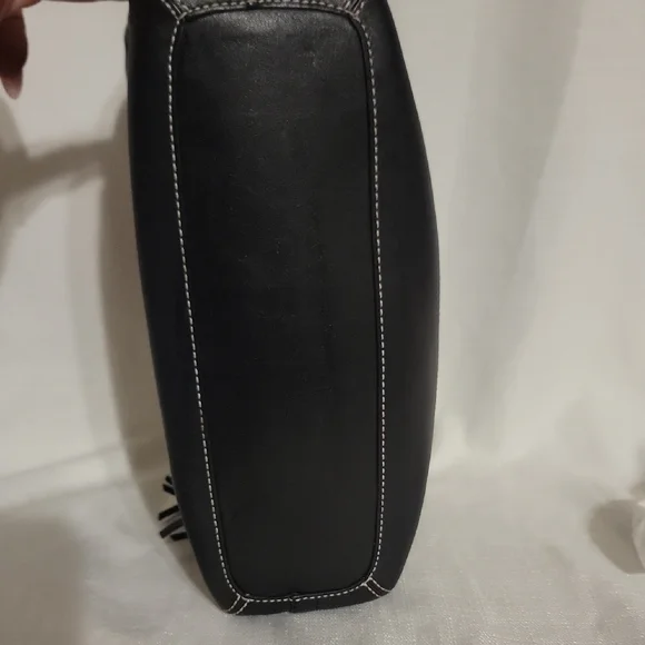 Coach Black Shoulder Bag with Tassel - Picture 5 of 8